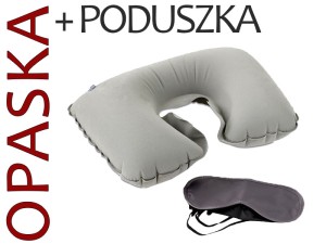 Zestaw podróżny poduszka + opaska na oczy