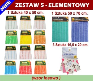 Microfiber cloths set - 5 Pieces.