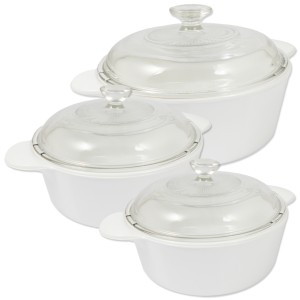 Corning Ware naczynia żaroodporne 6 el., 0,8-2,25 l.