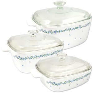 CorningWare naczynia żaroodporne 6 el., 1,0-3,0 l.