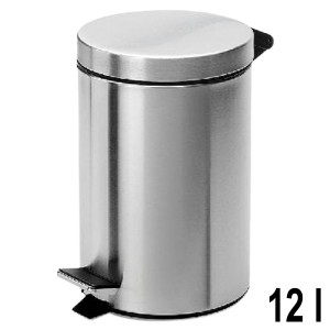 CBM kosz na śmieci, stal nierdzewna, 12 l.