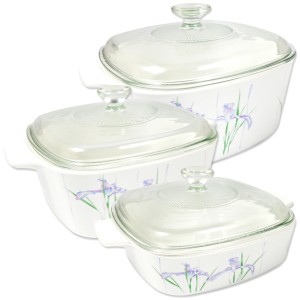CorningWare naczynia żaroodporne 6 el., 1,0-3,0 l.