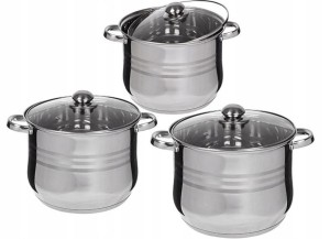  Zestaw 6 ele Garnków gastronomicznych 30/32/34cm 
