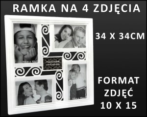 RAMKA na ZDJĘCIA RAMKI 4 ZDJĘCIA FOTORAMKA MULTI 4